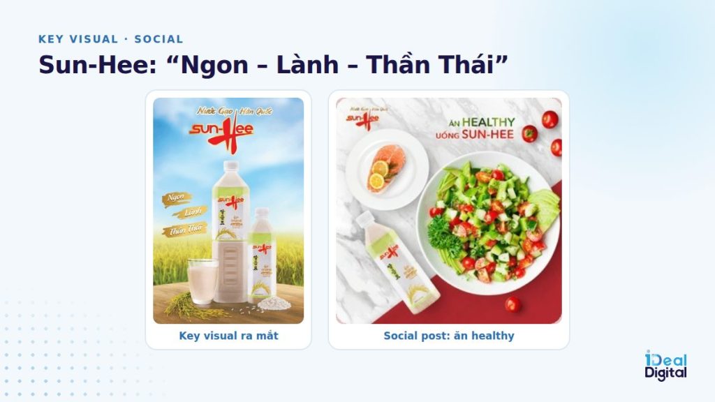 Key visual và nội dung social của Sun-Hee