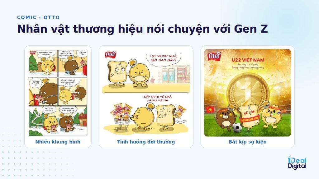 Truyện tranh với nhân vật thương hiệu OTTO