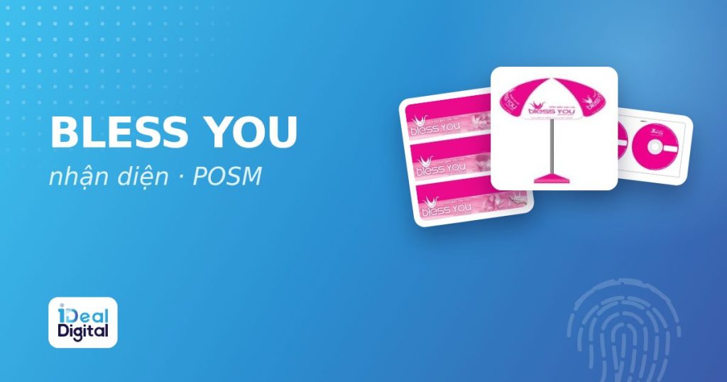 Bless You: bộ nhận diện, ấn phẩm và POSM cho khăn giấy cao cấp