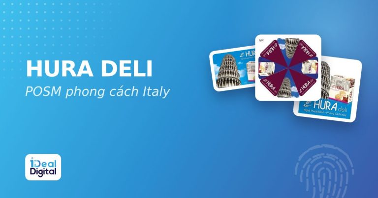 Hura Deli: trọn bộ POSM, quà tặng và đồng phục “Nghệ thuật bánh phong cách Italy”