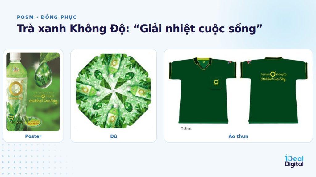 POSM trà xanh Không Độ