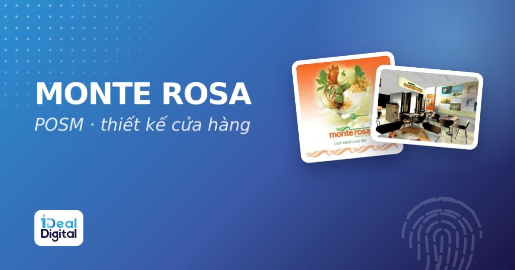 Monte Rosa: POSM và thiết kế cửa hàng kem “cool taste, cool life”