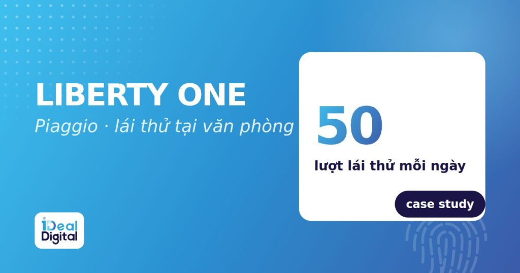 Piaggio Liberty One: trưng bày và lái thử tại toà nhà văn phòng, 4 xe mỗi ngày
